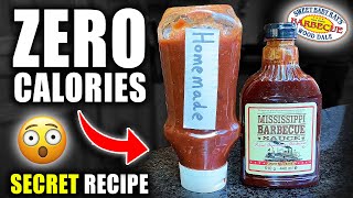 HOW TO MAKE *ZERO CALORIE* BBQ SAUCE | Secret Homemade, Calorie Free BBQ Sauce Recipe