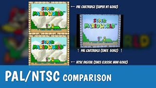 SUPER MARIO WORLD 🇬🇧 PAL 50/60hz Speed Comparison using Super NT, SNES \u0026 SNES Classic Mini