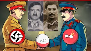 Hitler and Stalin fought together in World War 2 Explained by Countryballs