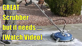 MEKOH Pressure Washer Surface Cleaner First TEST! Great scrubber but it needs .... (watch video)