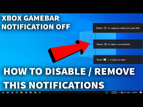 How to Turn OFF Xbox Game Bar Notifications in Windows 10/11 (WIN+G, Take to screenshot TURN OFF)