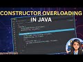 Class-20 Java Constructor Overloading:Mastering No-Arg and Parameterized Object Creation in VS Code🚀