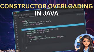 Class-20 Java Constructor Overloading:Mastering No-Arg and Parameterized Object Creation in VS Code🚀