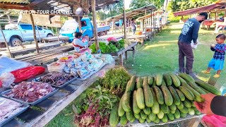 ເລາະຕະຫຼາດນັດບຶງຫົວນາ 🇱🇦 เลาะตลาดนัดชนบทลาว