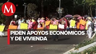 Artesanos indígenas en CdMx marchan al Zócalo; exigen apoyos por coronavirus