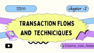 #software testing methodologies #stm #unit -2#topic -11 Transaction flow and techniques #cse #jntuh