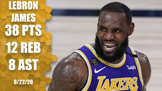 LeBron James scores 38 for Lakers vs. Trail Blazers [GAME 3 HIGHLIGHTS] | 2020 NBA Playoffs