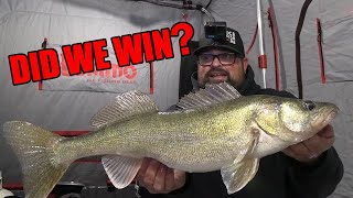 Did we WIN?? | Ice Fishing Walleye LOTP Cup!