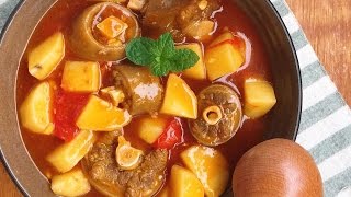 Cách làm Đuôi bò hầm khoai tây | How to cook Wine-Braised Oxtail | Hà Ly Cooking