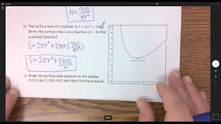 Finding information from a graph of a rational functions + an Application Problem