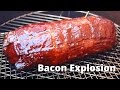 Bacon Explosion stuffed with Jalapeños & Cheese | Football Explosion Recipe Bacon Explosion stuffed with Jalapeños & Cheese | Football Explosion Recipe