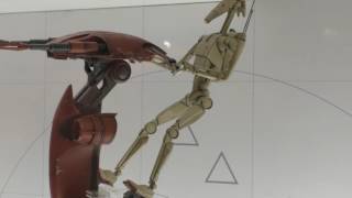 ＜スターウォーズ＞バトルドロイド＆スタップ： Battle Droid pilotting  STAP(Single Trooper Aerial Platform)