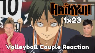 Volleyball Couple Reaction to Haikyu!! S1E23: 