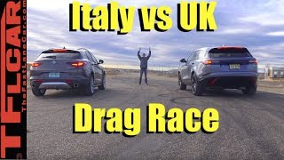2018 Ranger Rover Velar vs Alfa Romeo Stelvio Drag Race!