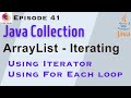 Iterate an ArrayList | Iterator | For Each Loop | Iterate Over an ArrayList