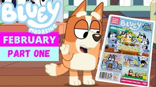 ‼️ BLUEY Magazine - February 2022 Issue Part 1 💙🧡  | Bluey Books \u0026 Crafts | Disney Jr | ABC Kids