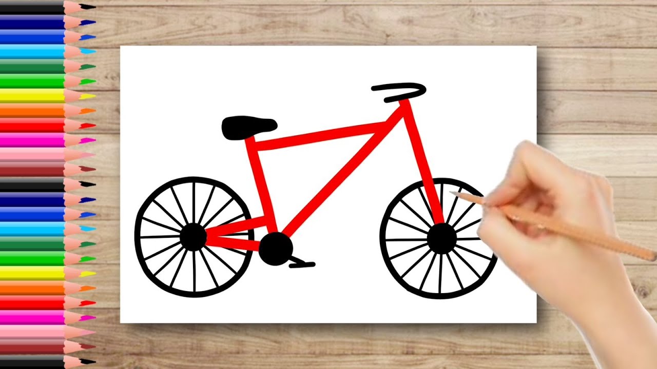 Kids Bike Drawing Kids Bike Png Transparent Images Free Download