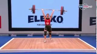 LOCHOWSKA Joanna 3j 115 kg ewc 2014 cat. 58 kg