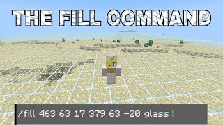 HOW TO USE THE FILL COMMAND ON MINECRAFT