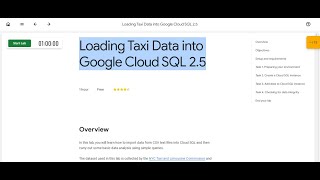 Loading Taxi Data into Google Cloud SQL 2 5