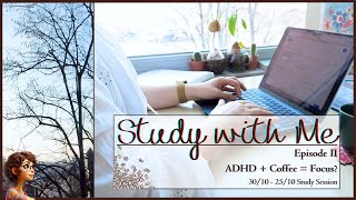 Fueled by Coffee ☕ Study with Me I Tried The Pomodoro Technique For ADHD