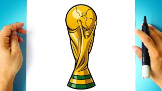 How to DRAW The WORLD CUP TROPHY