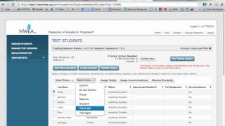 NWEA Suspend Test Again