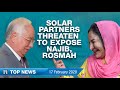 TMI Top News: Solar partners threaten to expose Najib, Rosmah, Utusan back on track