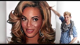 Photorealistic Beyonce Painting Time-lapse