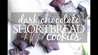 Dark Chocolate Shortbread Cookies