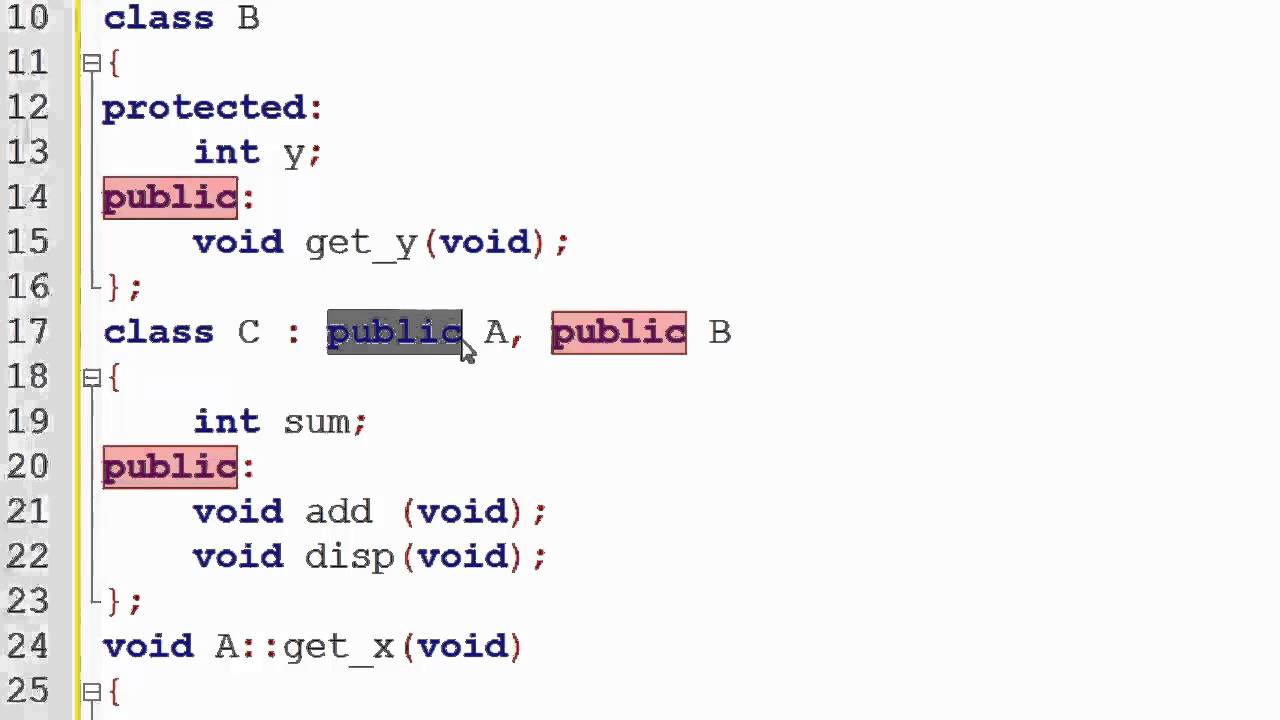 C Multiple Inheritance Example - Slideshare