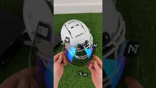 Nxtrnd Clear Blue VZR2 Visor On A Schutt F7 #shorts