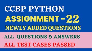Assignment - 22 | Functions | Python | CCBP 4.0