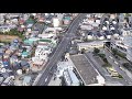 4k uhd 神奈川県 横浜市 横浜市営地下鉄 ブルーライン 立場駅周辺の空撮アニメーション