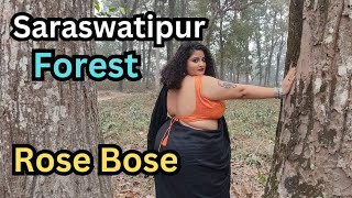 SARASWATIPUR FOREST😍 | BENGALI TRAVEL VLOG | ROSE BOSE | SAREE LOVER