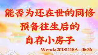 卢台长开示：能否为还在世的同修预备往生后的自存小房子Wenda20181118A   06:36