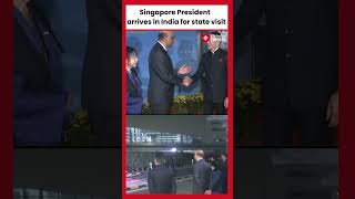 Singapore President Tharman Shanmugaratnam arrives in India for state visit