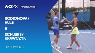 Rodionova/Hule v Schuurs/Krawczyk Highlights | Australian Open 2023 First Round