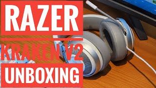 Razer Kraken 7.1 V2 Mercury White Headset Unboxing