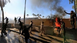 Protesters attempt to storm US embassy in Baghdad