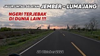 Jalan Paling Bahaya !!! Jls, Jalur Lintas Selatan Jember-Lumajang Menjelang Malam