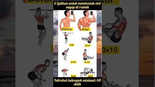 Latihan untuk membentuk otot sayap di rumah|Bagi pemula #fitness #gym #shorts