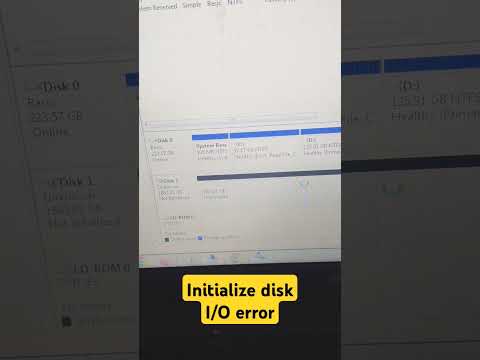 2tb hard disk initialize disk error I/o disk error #shorts #hdd #trending #harddisk