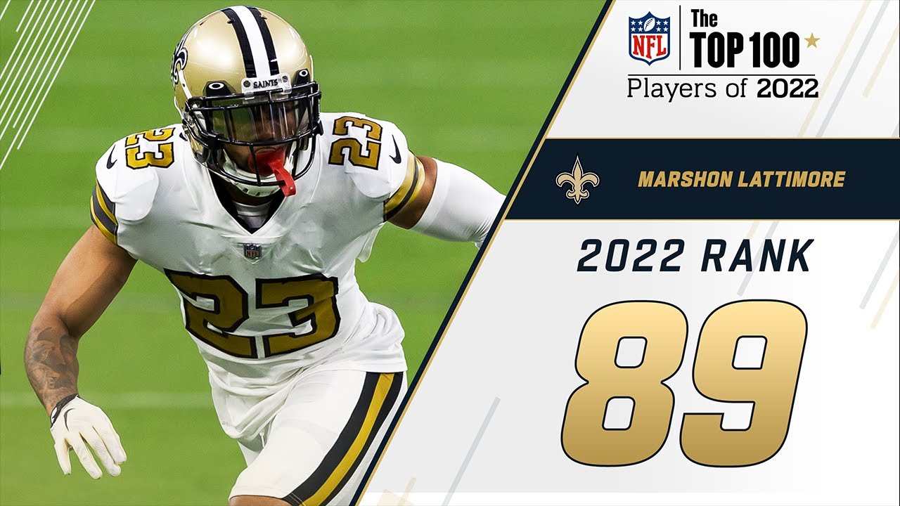 #89 Marshon Lattimore (CB, Saints) | Top 100 Players In 2022 - YouTube