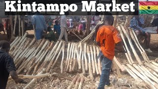 Inside Rural Village market In Africa Ghana Kintampo/African Kids Struggles#africa #ruralarea