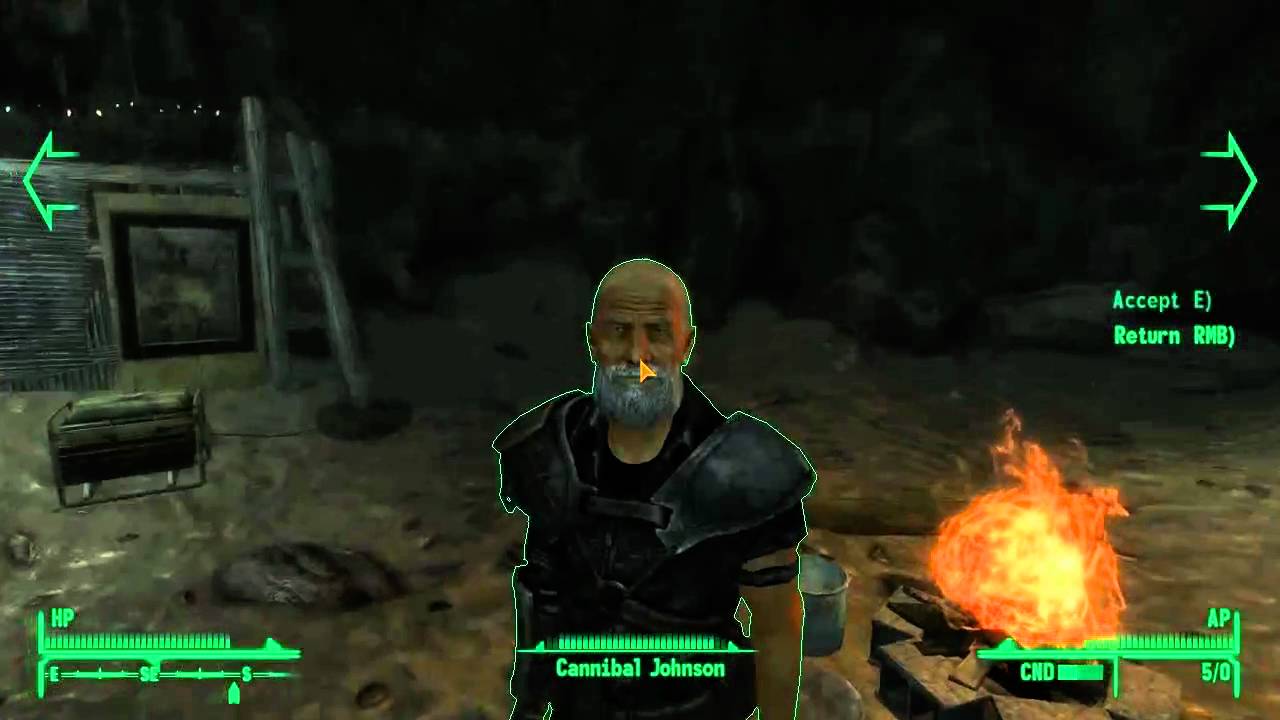 Let's Play Fallout: New Vegas (Blind): Episode 53 - Cannibal Johnson ...