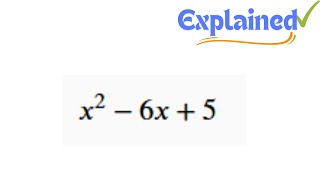 Factor x^2 - 6x + 5
