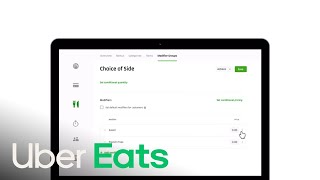How to Nest Modifier Groups | Uber Eats