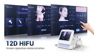 How does the 12D HIFU machine operate?