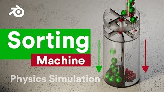 BLENDER 3D Animation Simulation  | Making A Sphere Sorting Machine